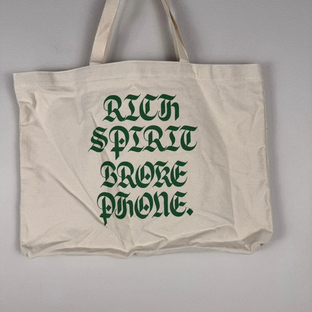 Kendrick‎ Lamar The Big Steppers Tour 2022 Tote Bag Beige Rich Spirit Merch NEW